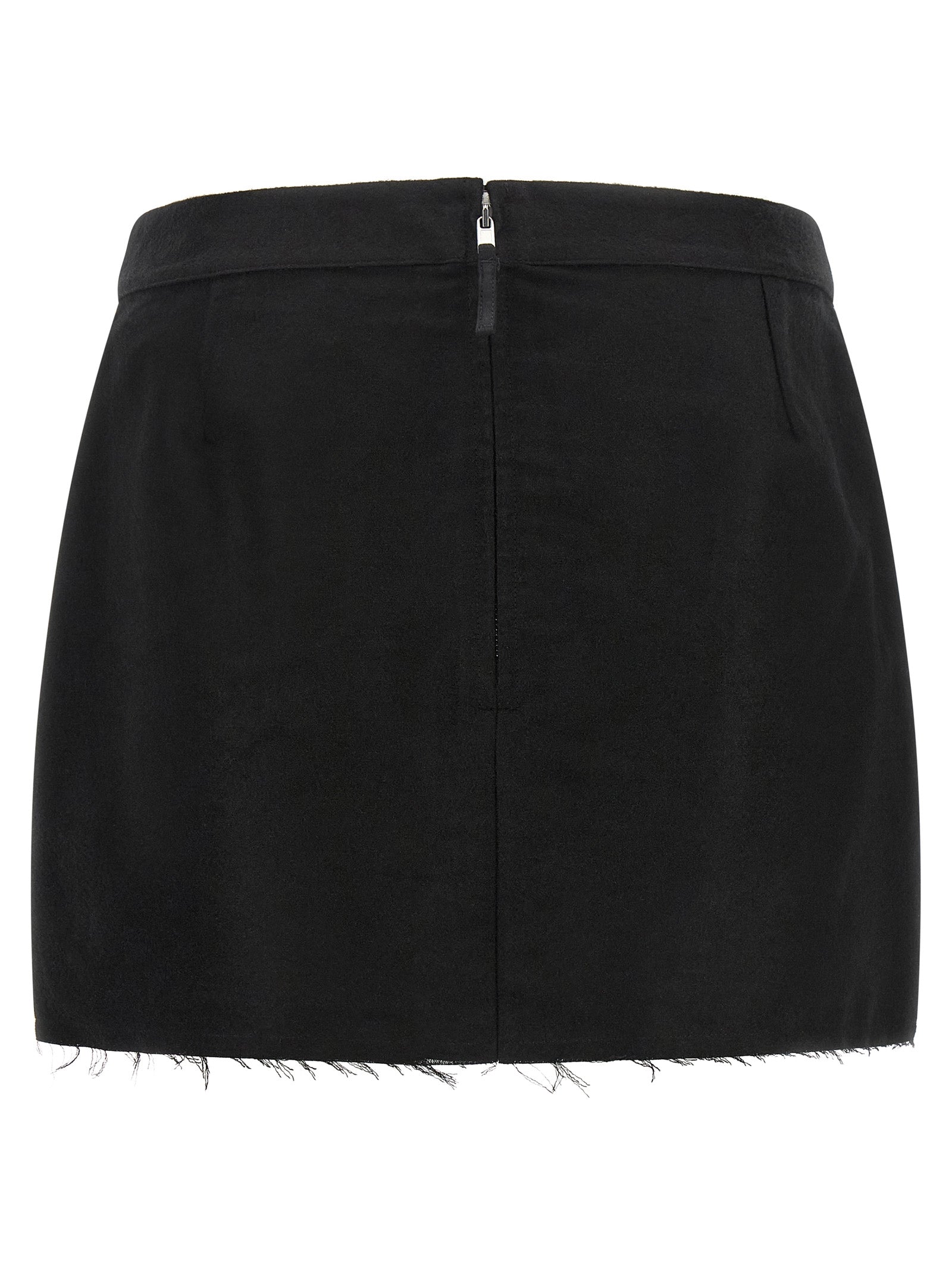 Fog Cutoff Ramie Mini Skirt