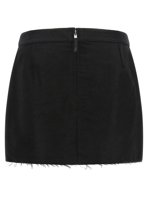 Fog Cutoff Ramie Mini Skirt