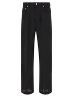 Black Cotton Relaxed Fit Geth Jeans