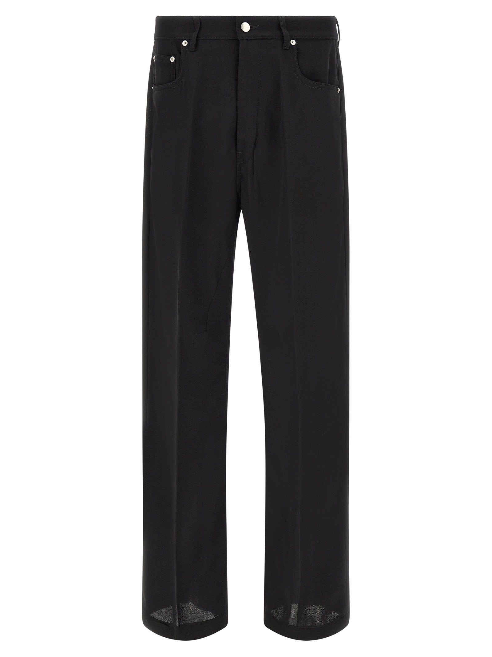 Black Cotton Relaxed Fit Geth Jeans