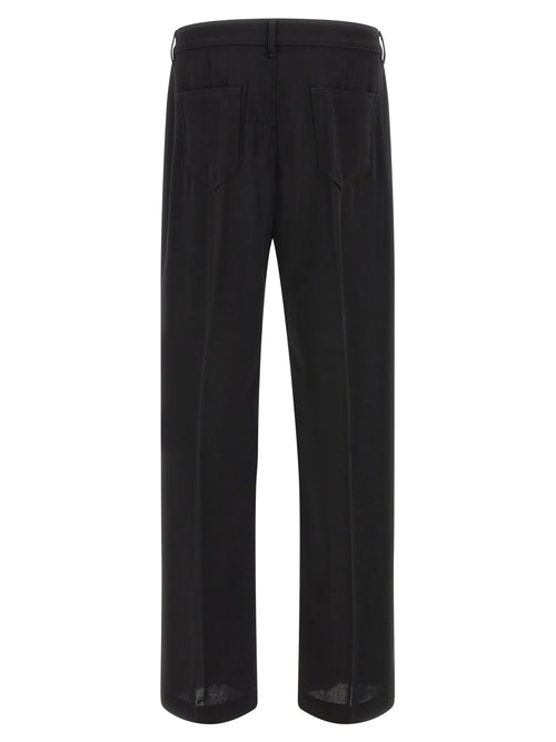 Black Cotton Relaxed Fit Geth Jeans