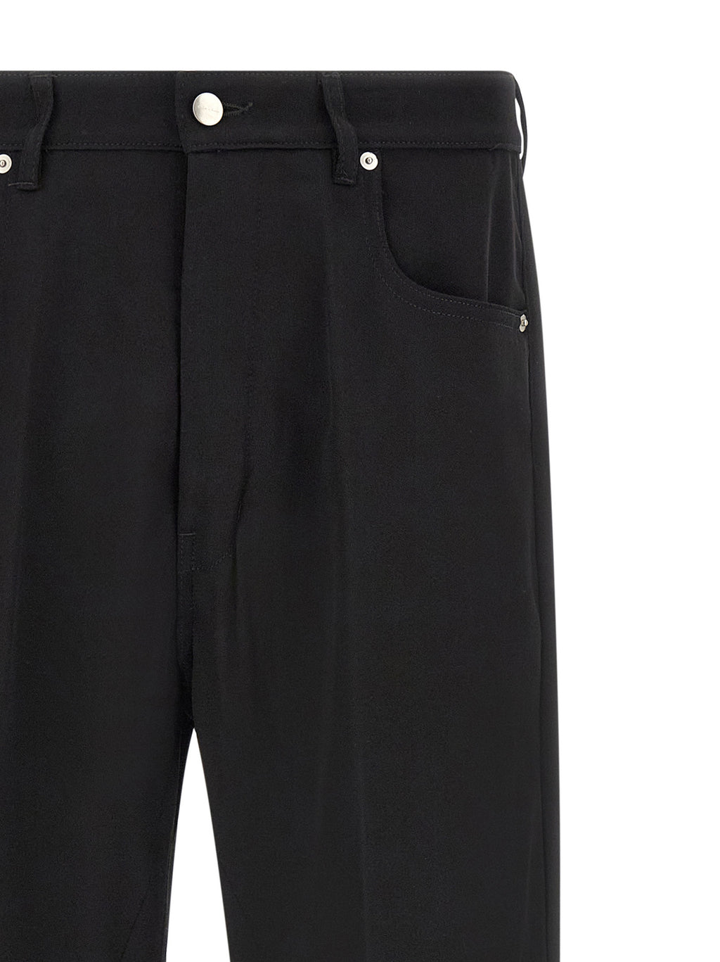 Black Cotton Relaxed Fit Geth Jeans