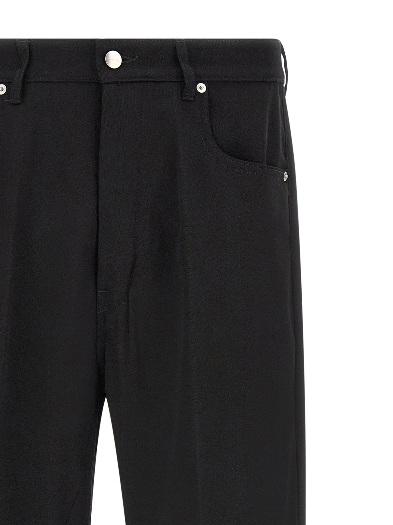 Black Cotton Relaxed Fit Geth Jeans