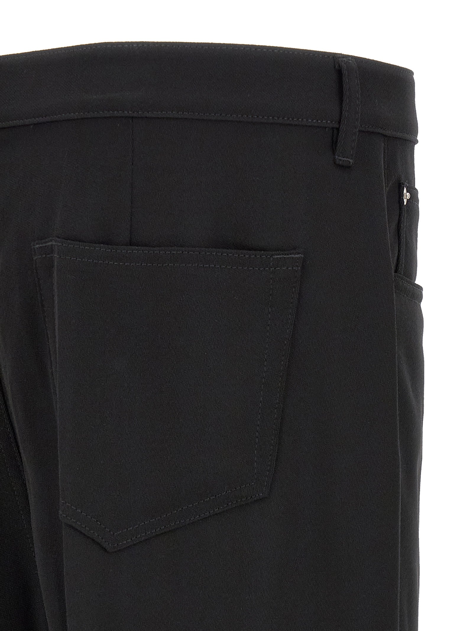 Black Cotton Relaxed Fit Geth Jeans