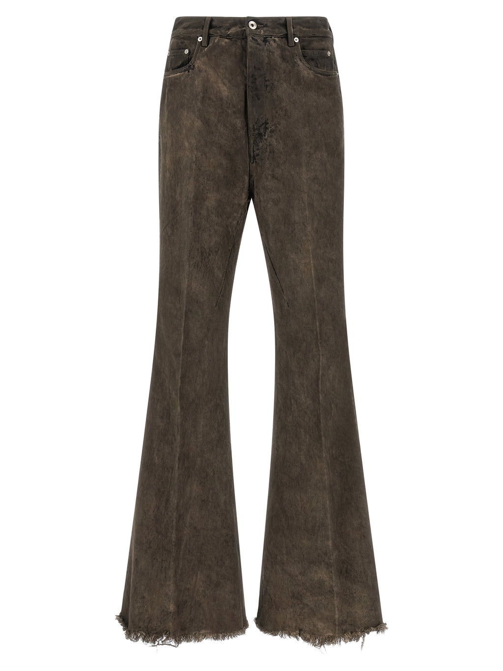 Gray Cotton Bolan Bootcut Jeans