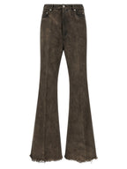 Gray Cotton Bolan Bootcut Jeans