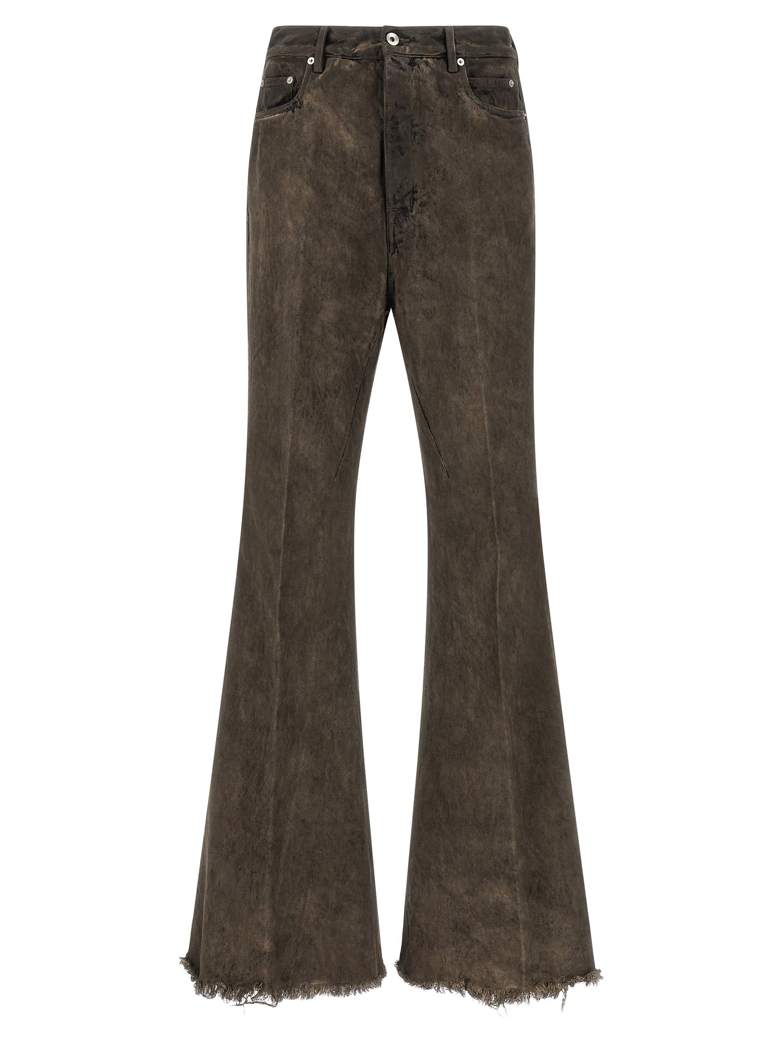 Gray Cotton Bolan Bootcut Jeans