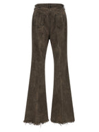 Gray Cotton Bolan Bootcut Jeans