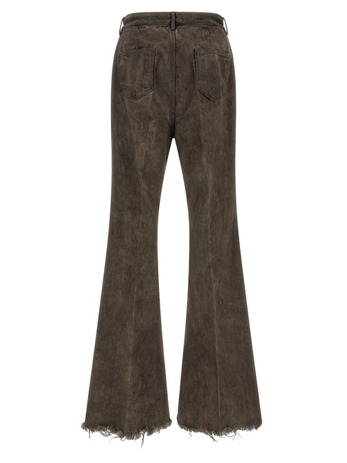 Gray Cotton Bolan Bootcut Jeans
