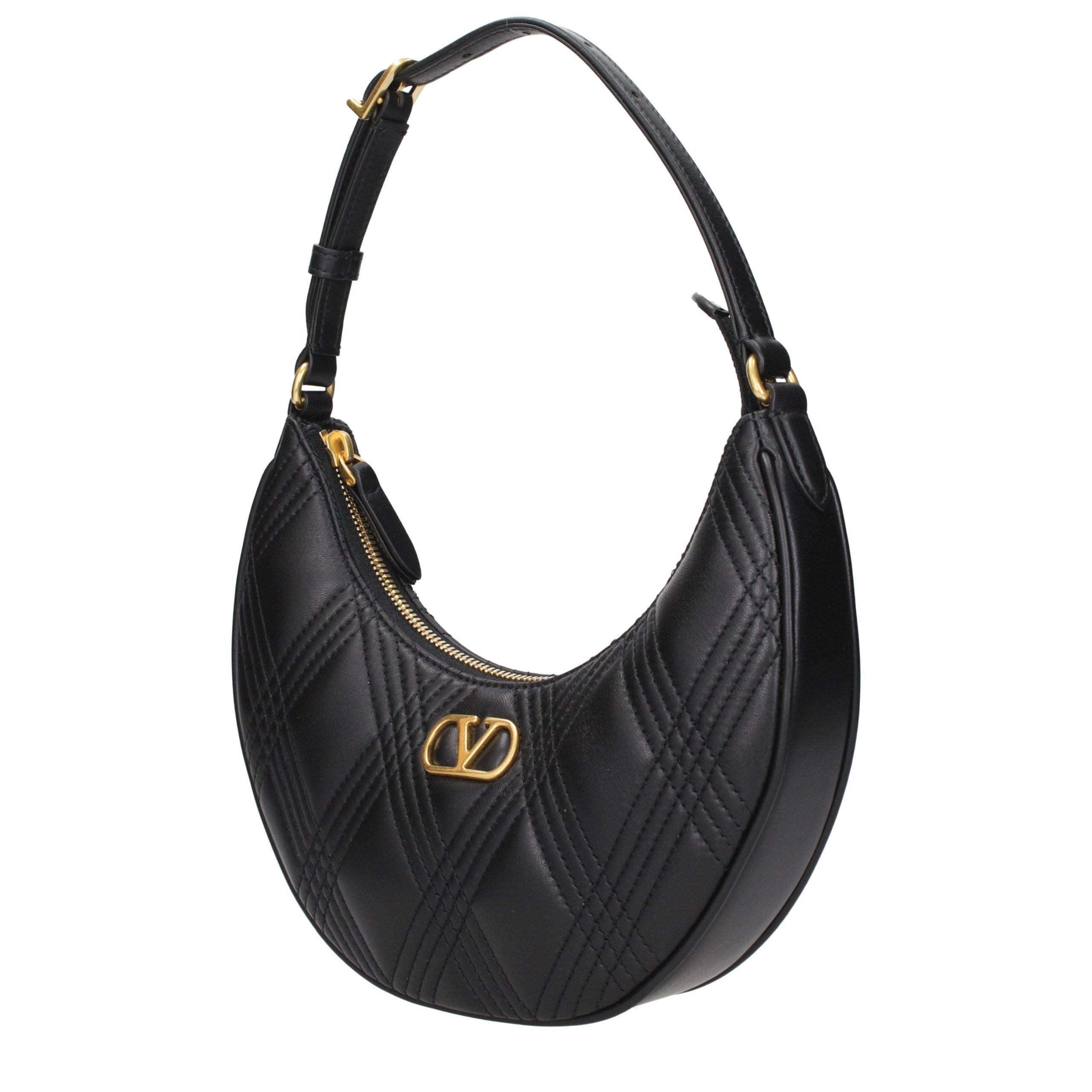 Black Leather Shoulder Bag