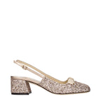 Pink Glitter Flat Sandals