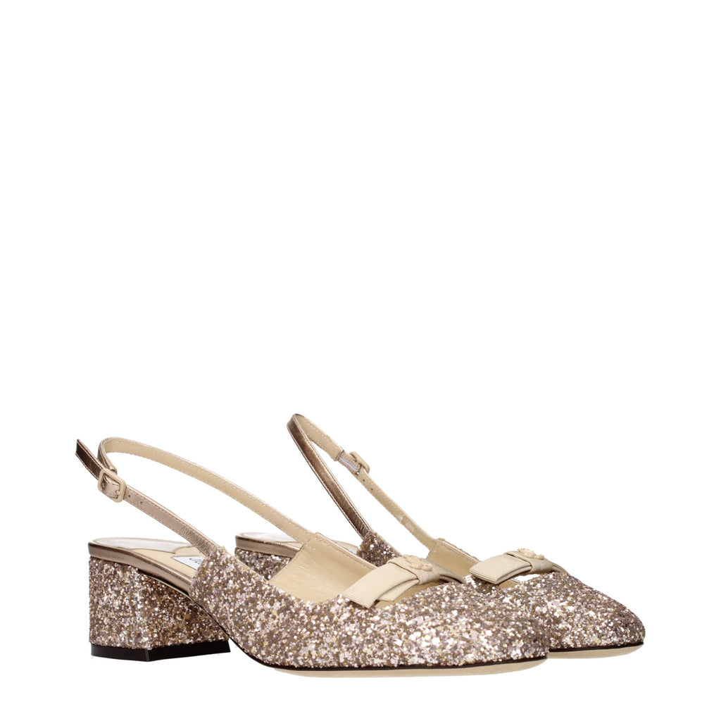 Pink Glitter Flat Sandals