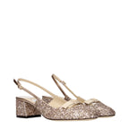 Pink Glitter Flat Sandals