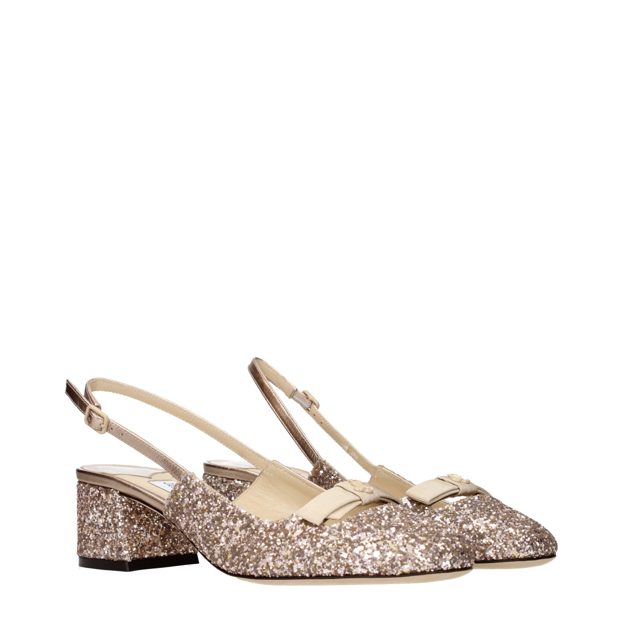 Pink Glitter Flat Sandals