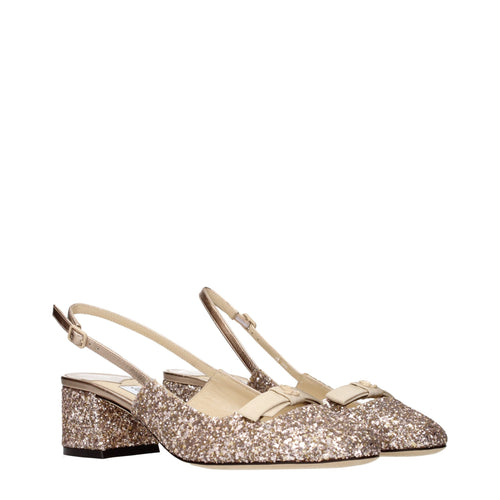 Pink Glitter Flat Sandals