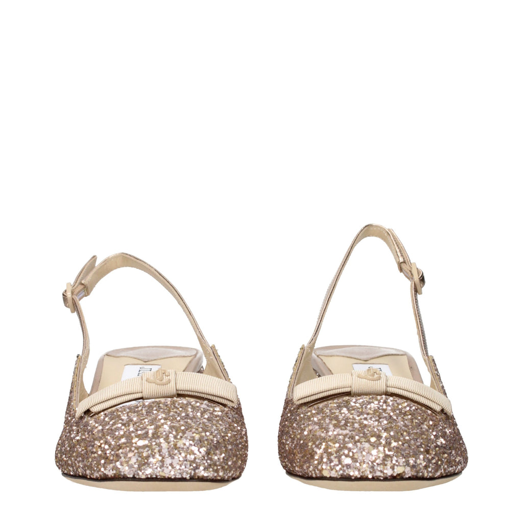 Pink Glitter Flat Sandals