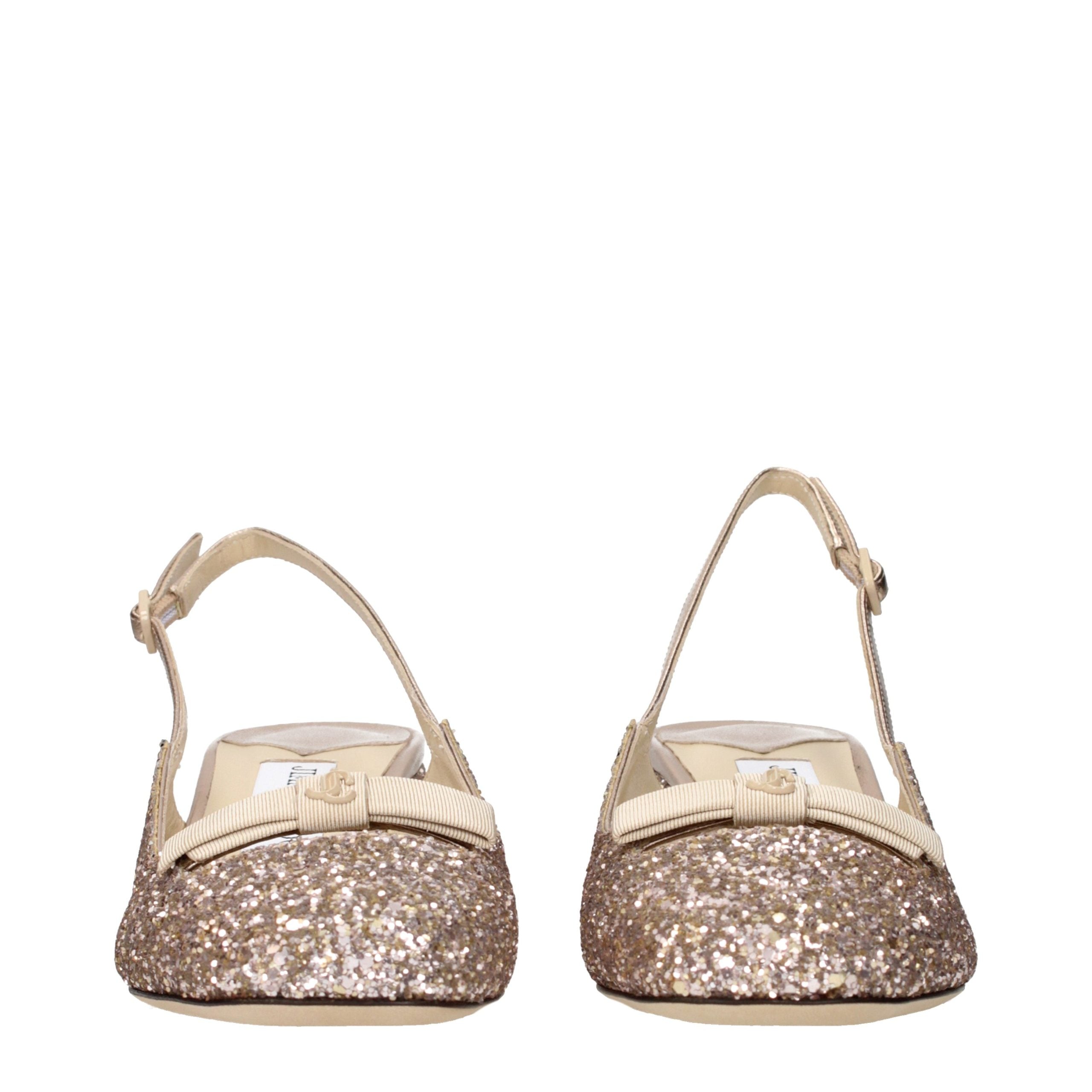 Pink Glitter Flat Sandals