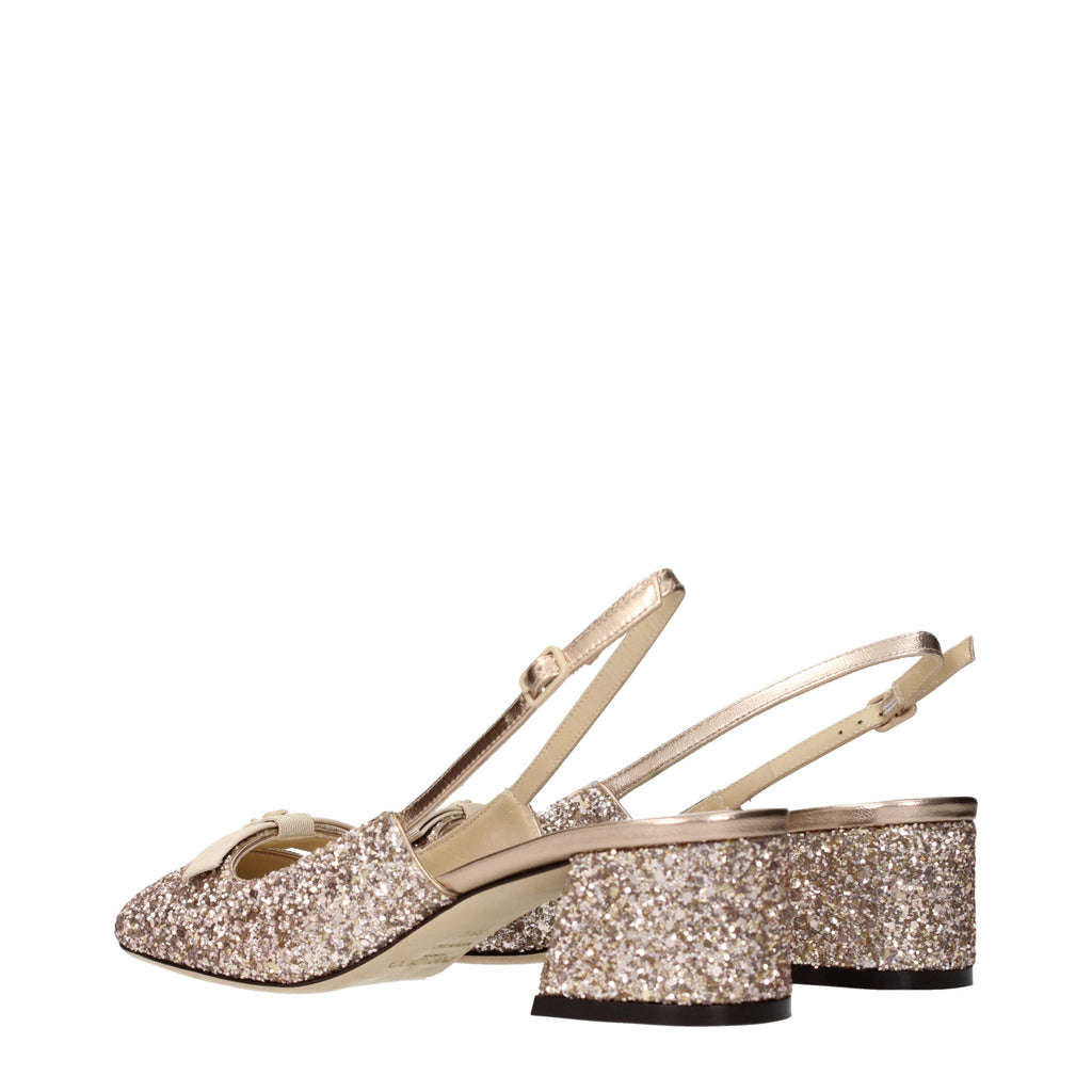 Pink Glitter Flat Sandals