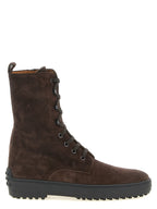 Calfskin Winter Gommino Lace-Up Ankle Boots