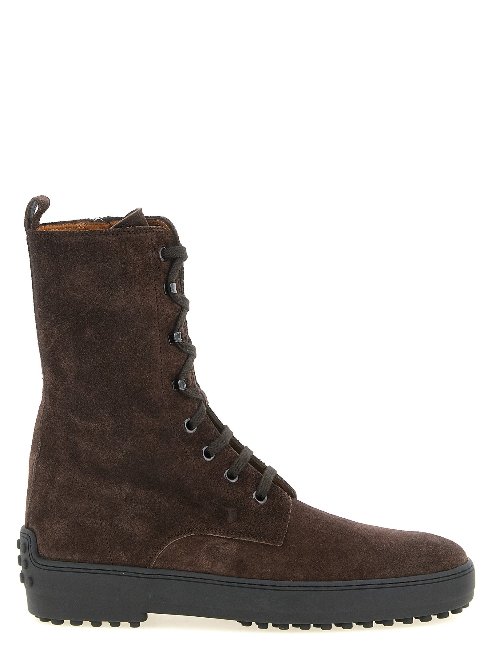 Calfskin Winter Gommino Lace-Up Ankle Boots