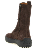 Calfskin Winter Gommino Lace-Up Ankle Boots