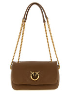 Brown Lamb Leather Shoulder Bag