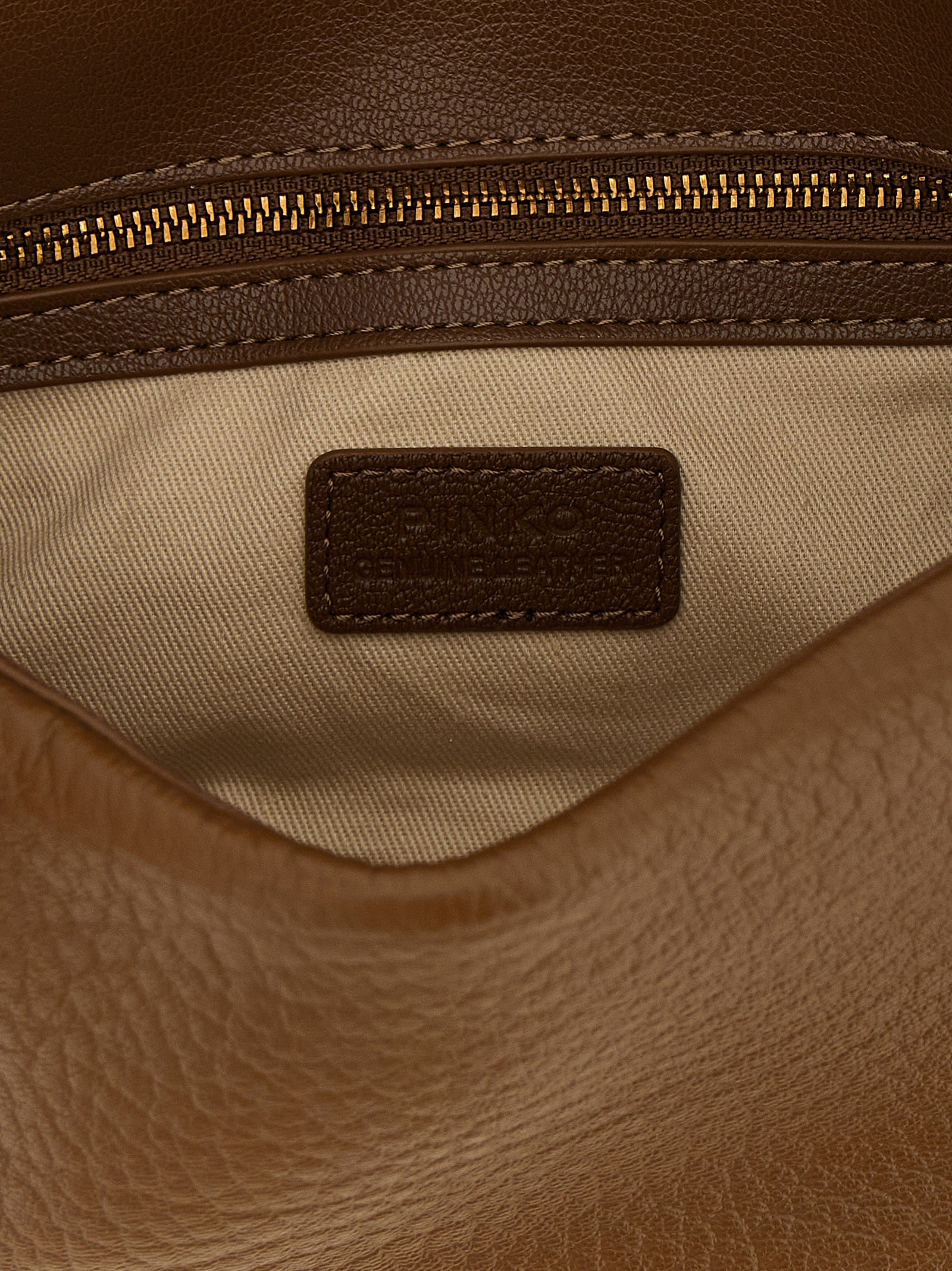 Brown Lamb Leather Shoulder Bag