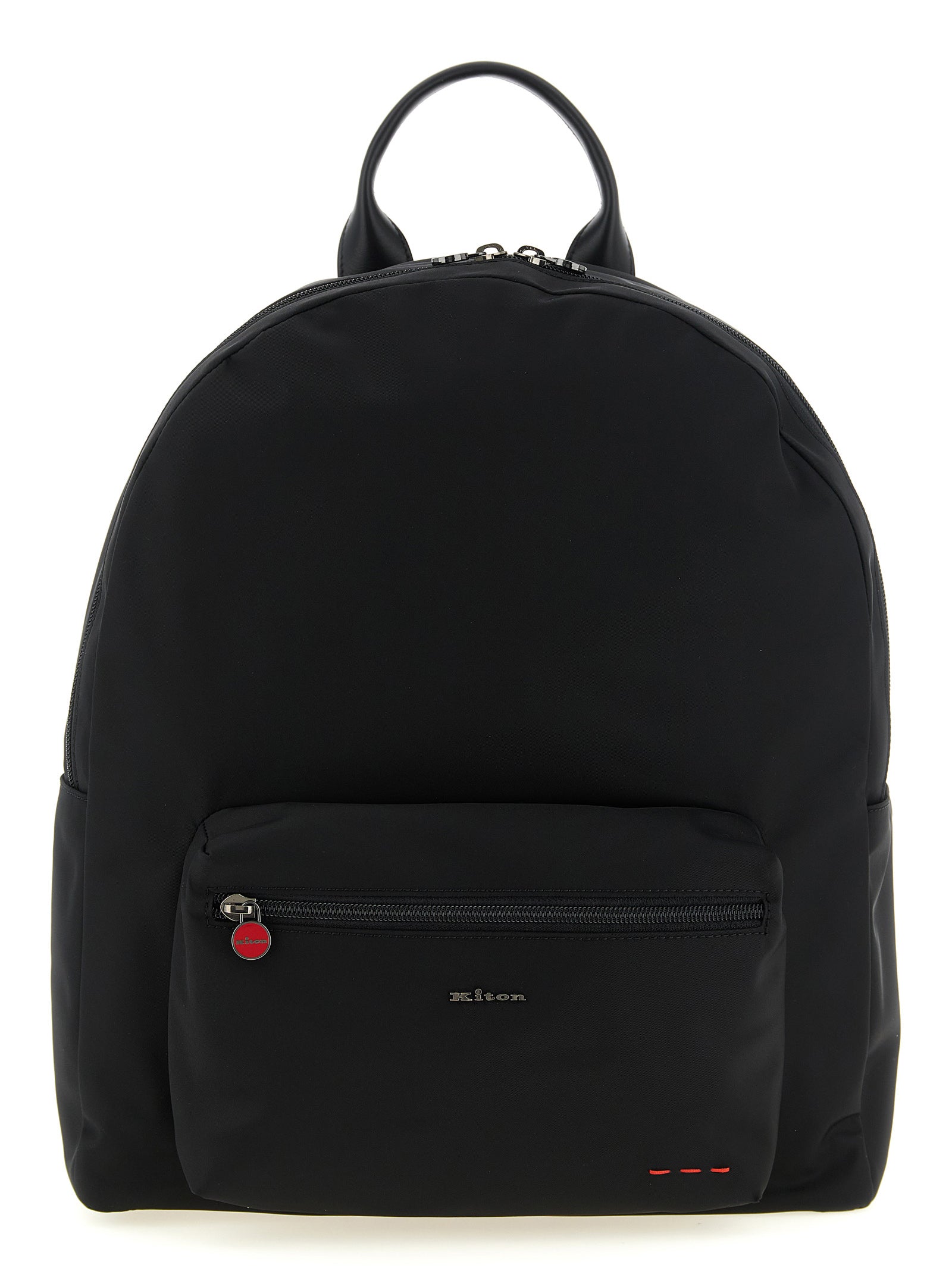Black Polyamide Technical Canvas Backpack