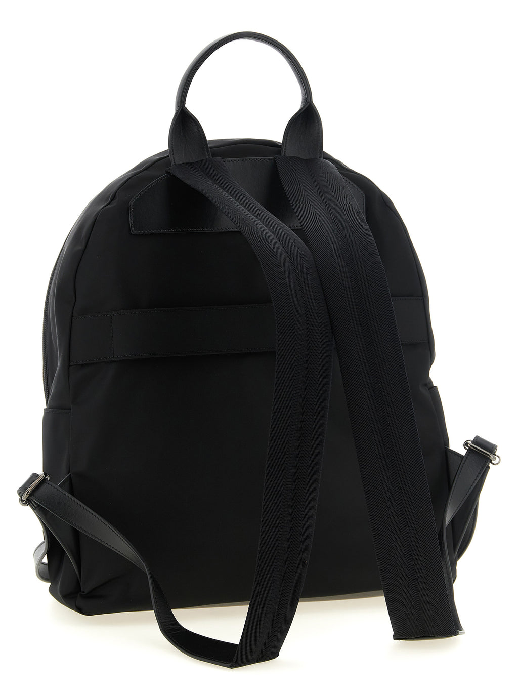 Black Polyamide Technical Canvas Backpack
