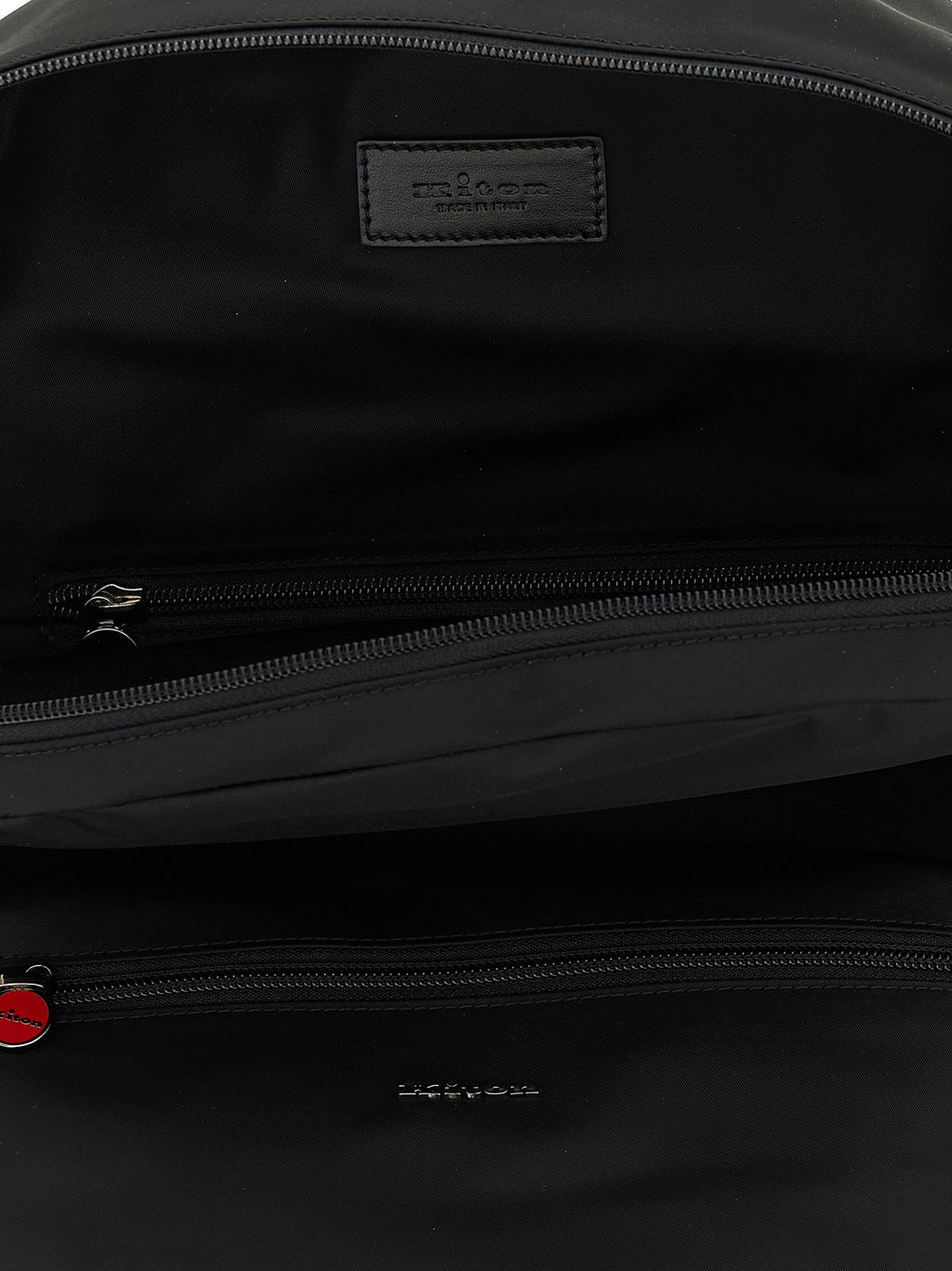 Black Polyamide Technical Canvas Backpack