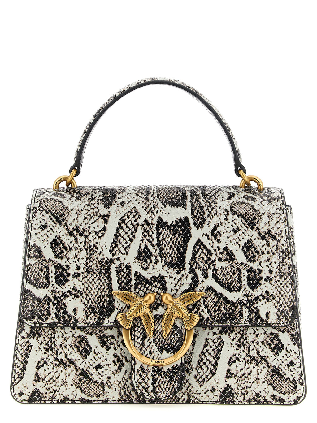 Gray Calfskin Love Bag
