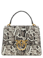 Gray Calfskin Love Bag