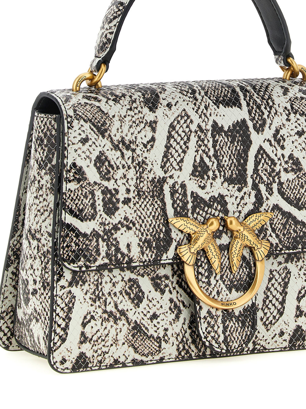 Gray Calfskin Love Bag