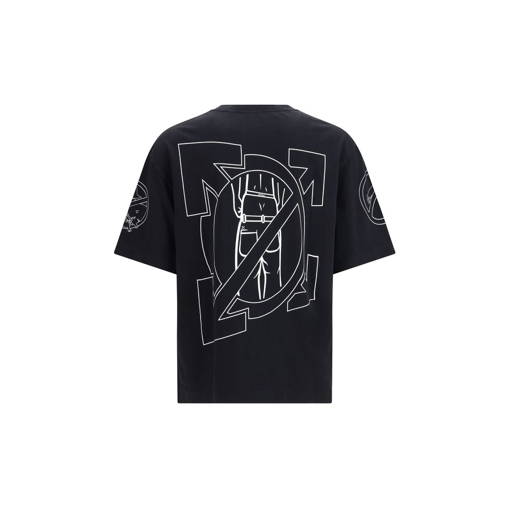 Black Cotton Neighbourhood Skate T-Shirt