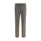 Wool Checked Trousers