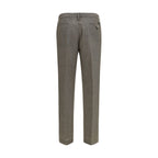 Wool Checked Trousers