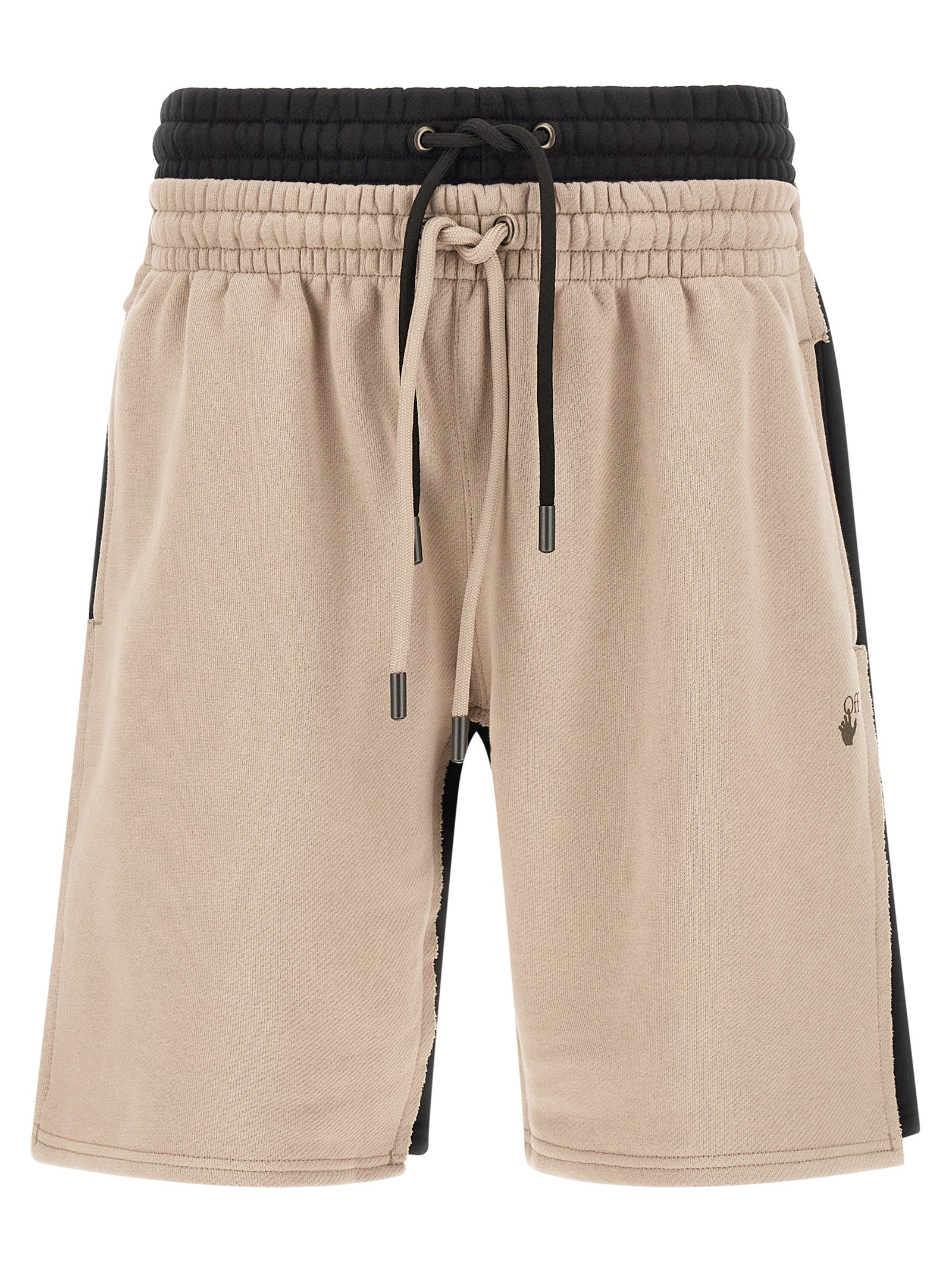 Spices Arrow Overlap Skate Cotton Bermuda Shorts