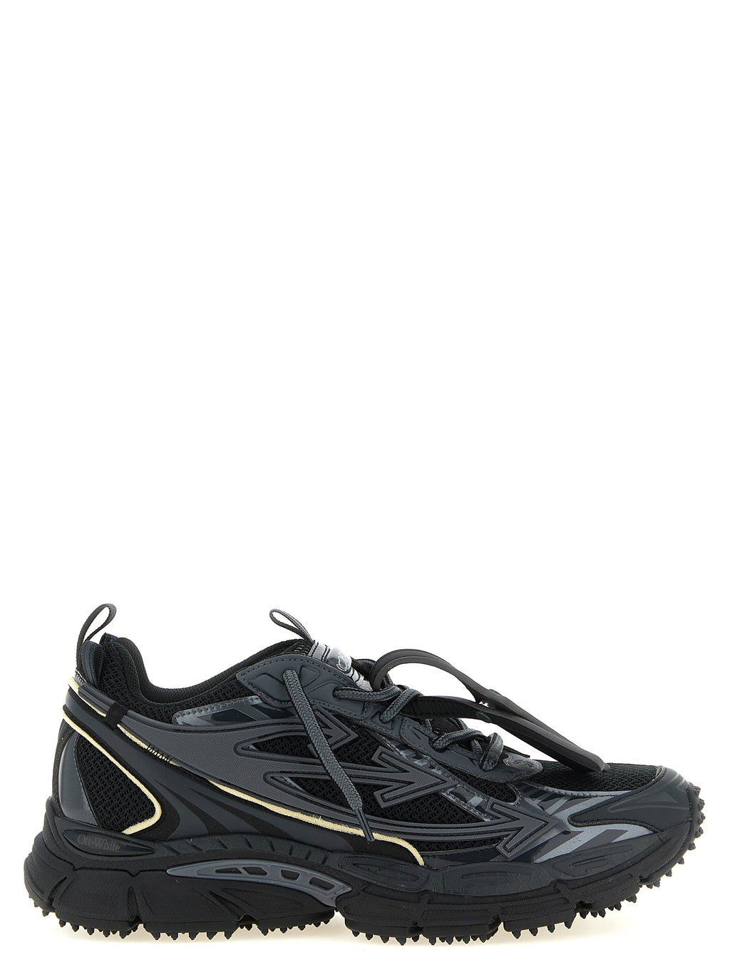 Be Right Back Black Polyethylene Athletic Sneakers