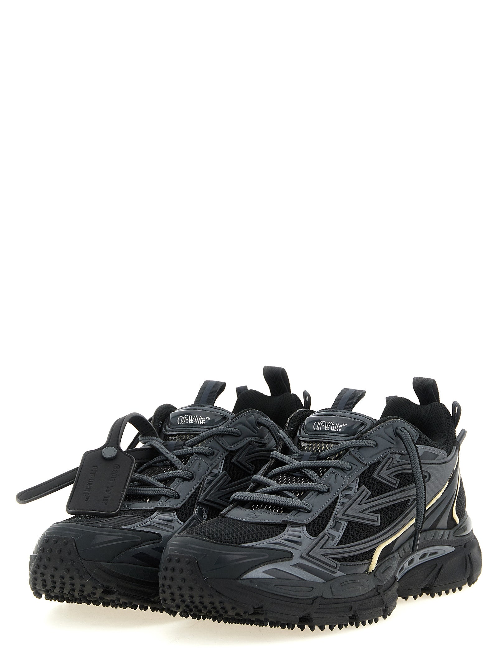 Be Right Back Black Polyethylene Athletic Sneakers