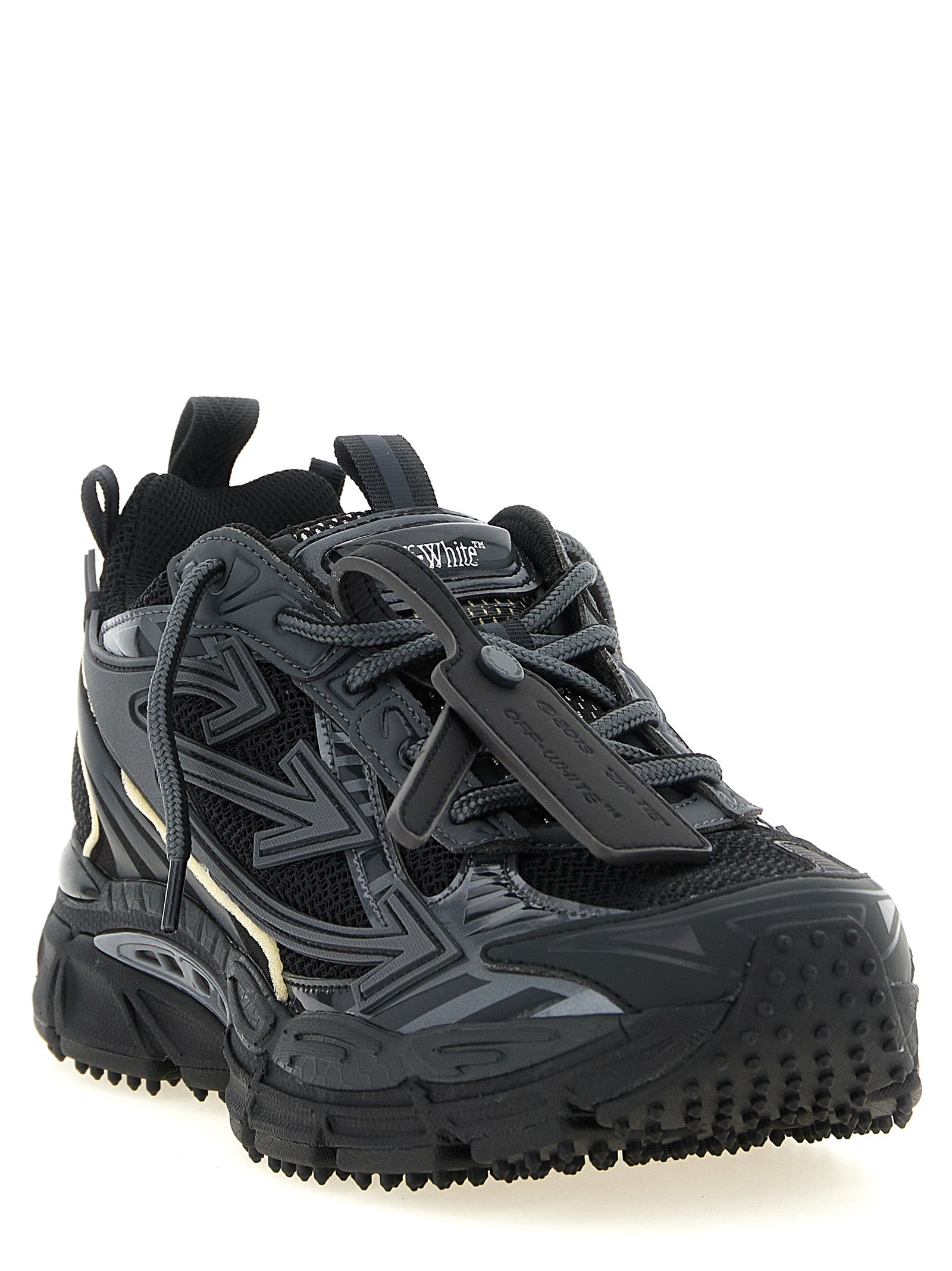 Be Right Back Black Polyethylene Athletic Sneakers