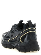 Be Right Back Black Polyethylene Athletic Sneakers