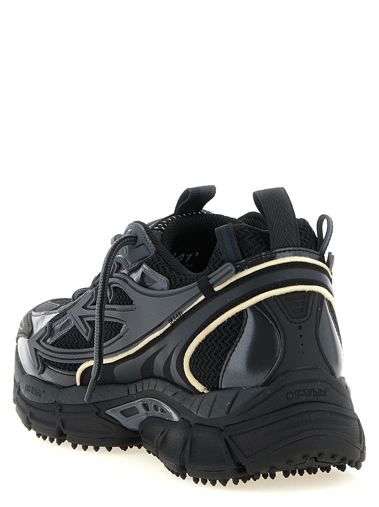 Be Right Back Black Polyethylene Athletic Sneakers
