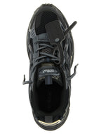Be Right Back Black Polyethylene Athletic Sneakers