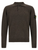 Brown Virgin Wool Polo