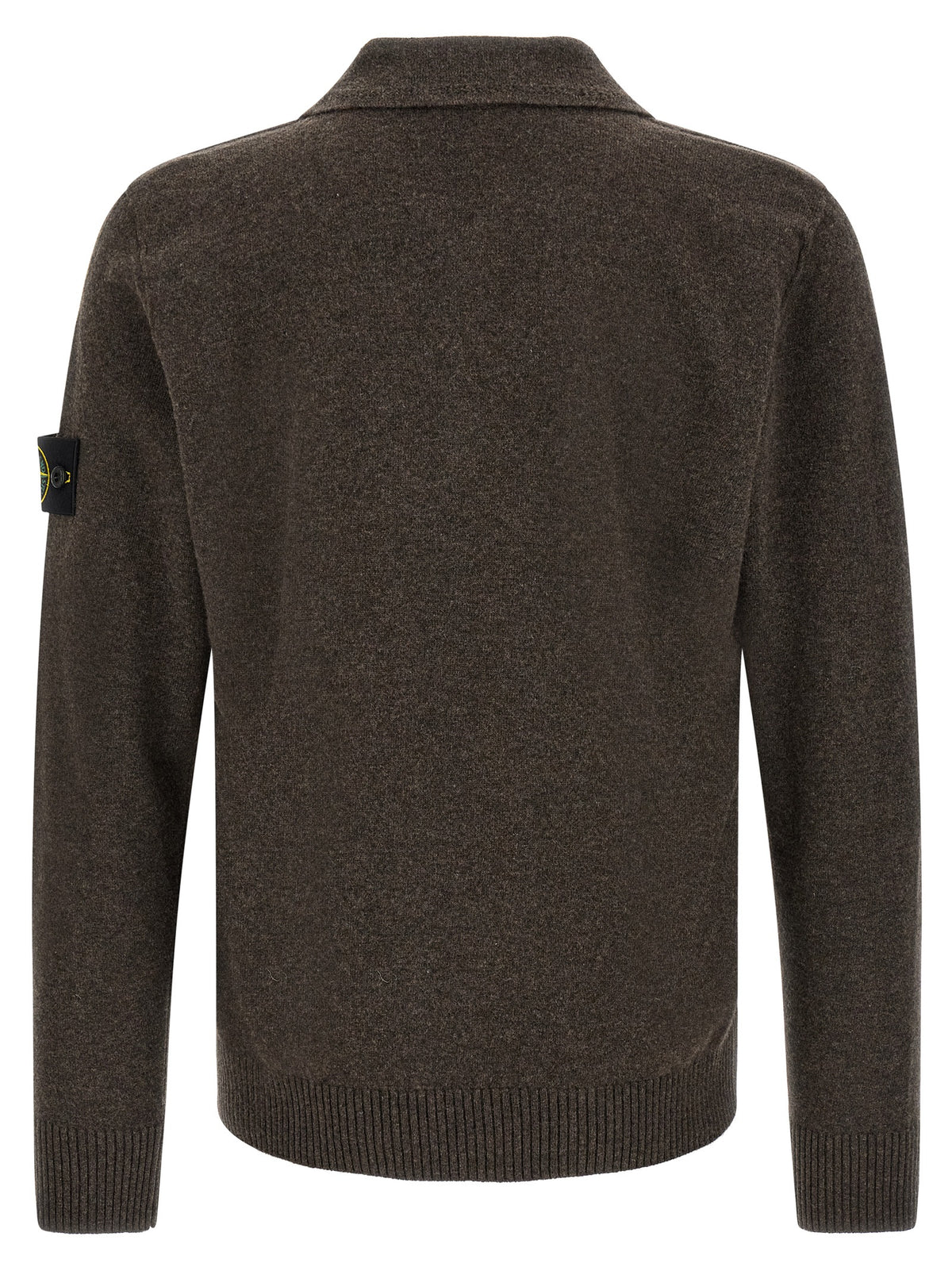 Brown Virgin Wool Polo