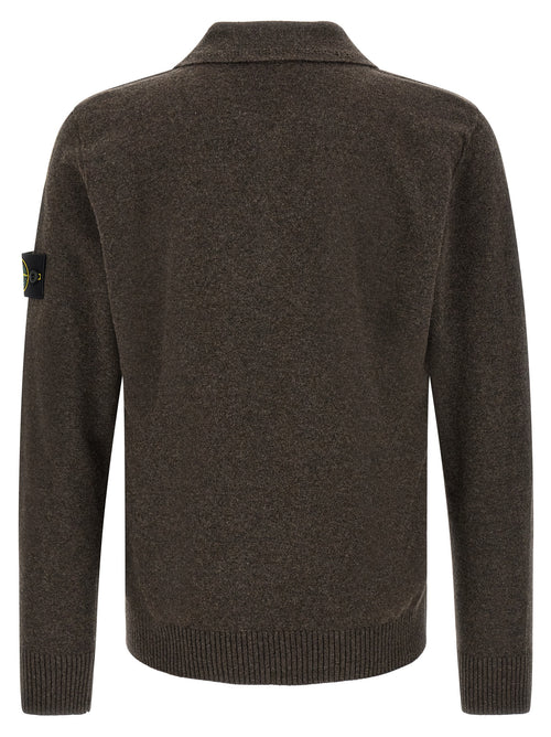 Brown Virgin Wool Polo