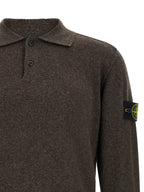 Brown Virgin Wool Polo