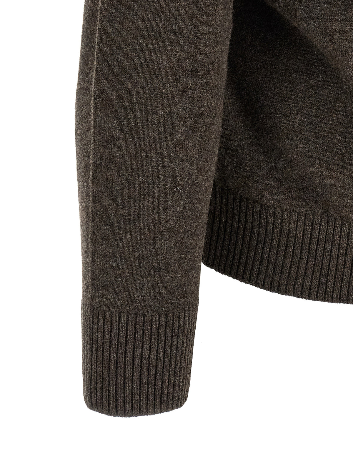 Brown Virgin Wool Polo
