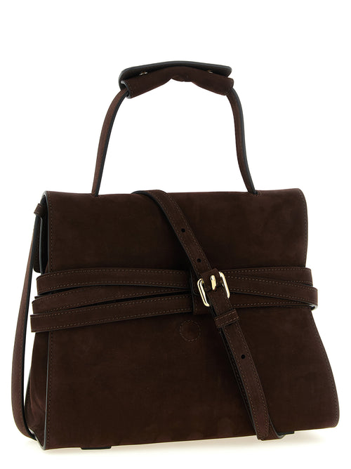 Tie Me Brown Calfskin Handbag