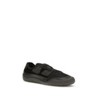 Black Low Top Nylon Sneakers